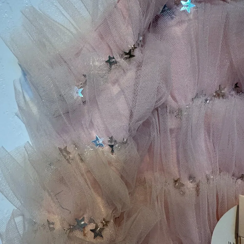 Tutu Du Monde Blush Pink Tulle Party Dress with Star Embellishments